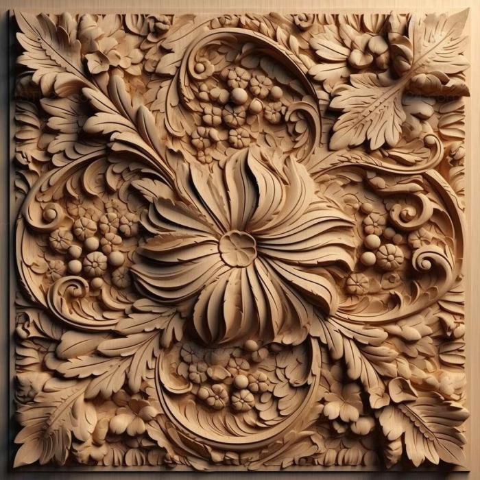Patterns and decorations (stl patterns 2, PATTERN_1930) 3D models for cnc